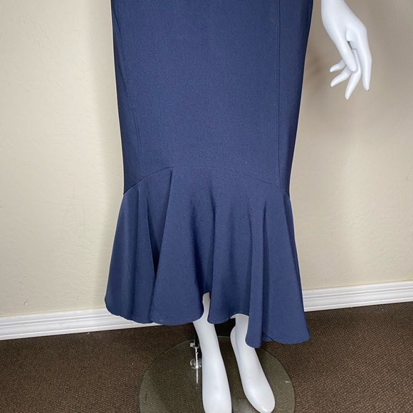 MAGGIE LONDON NAVY BLUE COCKTAIL DRESS PLUS SIZE 18 - Picture 3 of 11